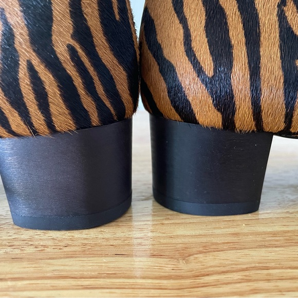 NWT MANGO Leopard Print Pointy Ankle Boots Women’s Size 7.5 - Picture 8 of 14